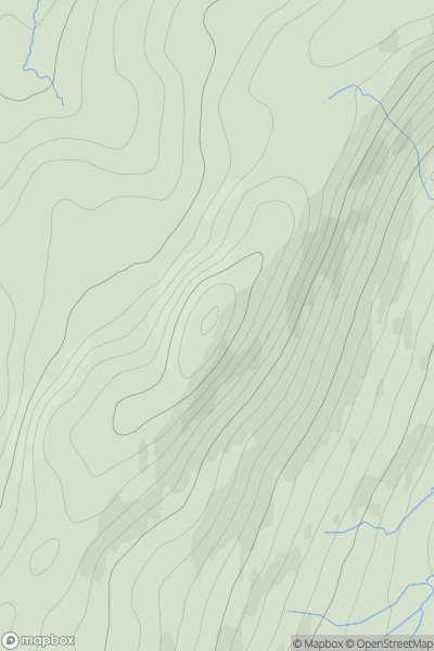 Thumbnail image for Dubh Chreag [Knapdale and Kintyre] showing contour plot for surrounding peak